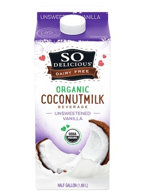 SO Delicious Organic Coconut, Unsweetened Vanilla - All Natural Coconut Milk SO Delicious Organic Coconut, Unsweetened Vanilla - All Natural Coconut Milk