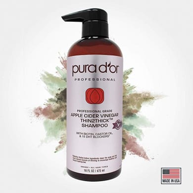 Pura D’Or Apple Cider Vinegar Thin2Thick Shampoo and Conditioner – Best Shampoo for Dry Hair