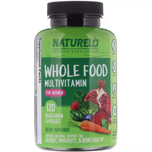4 NATURELO Whole Food Multivitamin for Women
